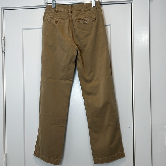 J. Crew Tan Chinos Classic Cotton Twill distressed pants size 0. - Picture 6 of 9